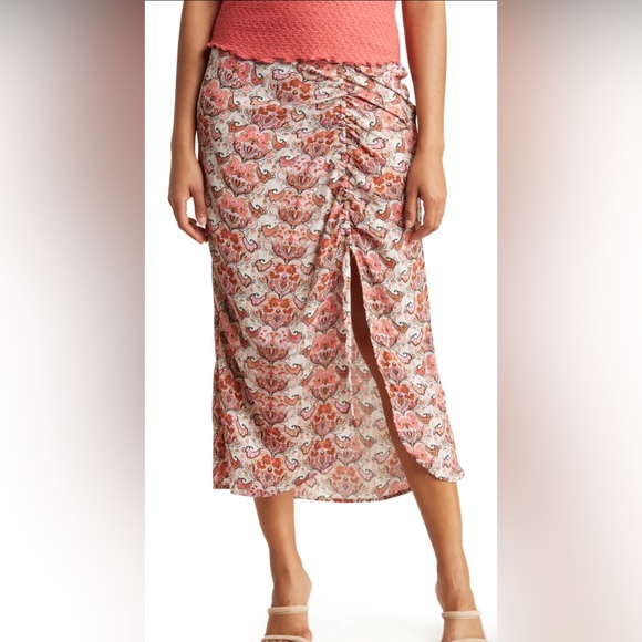 Chenault Side Slit Midi Skirt - Picture 2 of 3